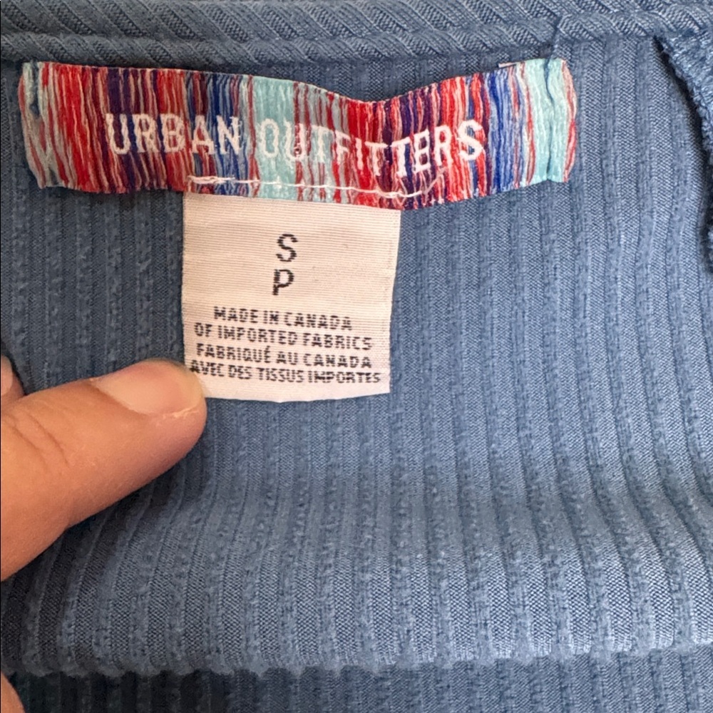 Urban Outfitters blue Long Sleeve Top small - Picture 3 of 6